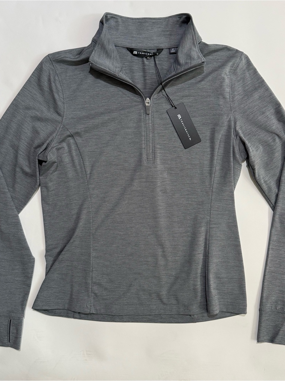 Travis Mathew Onward 1/2 Zip Pullover Heather Grey Size Women's M NWT TMA42778